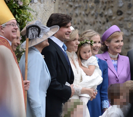 Sophie's wedding with Princess Charlotte as bridesmaid.