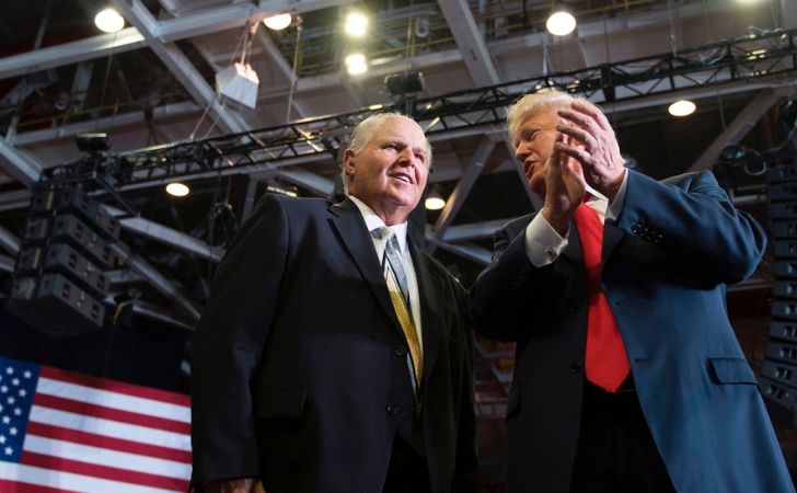 Donald Trump Tweets Encouragement Words for Rush Limbaugh Through His Lung Cancer Diagnosis