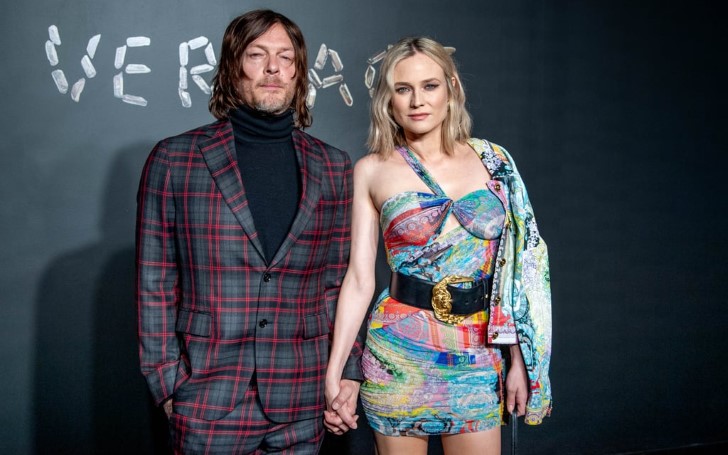 Diane Kruger & Boyfriend Norman Reedus At The Versace Pre-Fall 2019 Show