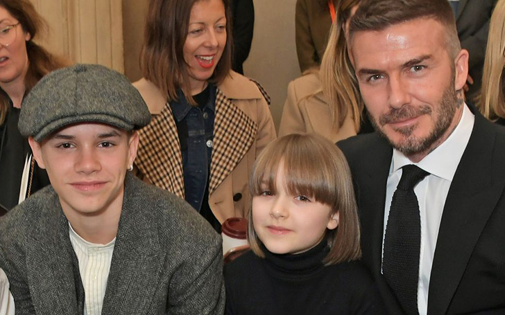 Victoria Beckham's Daughter Harper Beckham Debuts New Haircut at London Fashion Week