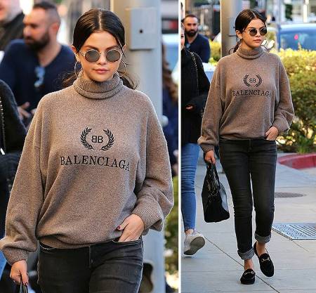 balenciaga sweater selena