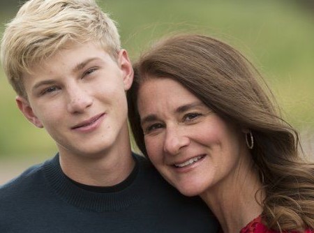 Rory Gates with his mother Melinda Gates.