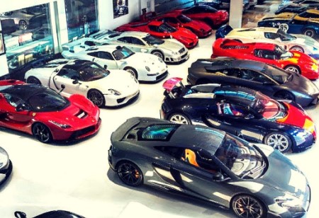 All the cars from Bill Gates' car collection.
