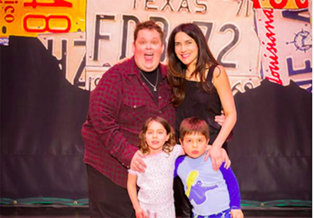 Ralphie May and His Wife Lahna Turner and their children.