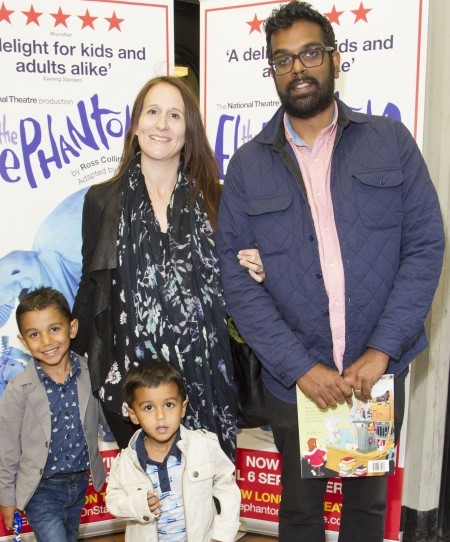 Romesh, Leesa and their two children.