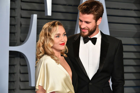 Miley Cyrus and Liam Hemsworth.