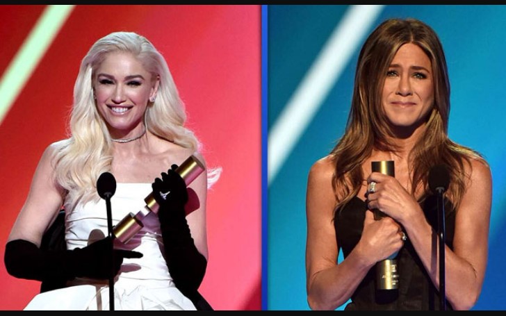 Gwen Stefani Kissed Jennifer Aniston at People's Choice Awards