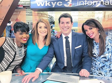 (From left) Danielle Wiggins, Maureen Kyle, Russ Mitchell and Hollie Strano present the 'Live on Lakeside' show.