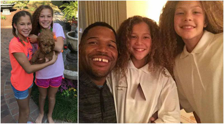 Michael Strahan's twin daughters.