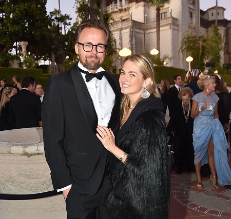 Joachim Ronning and Amanda Hearst attend Hearst Castle Preservation Foundation - Hollywood Royalty Dinner at Hearst Castle on September 28, 2018 in San Simeon, CA. 