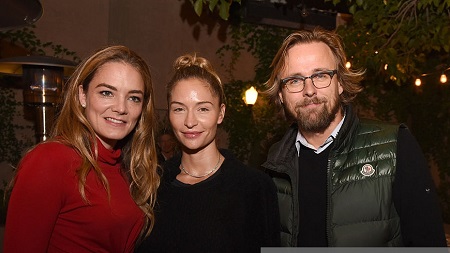 Delete Blood Cancer Co-founder Katharina Harf, Kristin Ronning and director Joachim Ronning attend the Delete Blood Cancer DKMS Dinner at Terrine on November 12, 2015 in Los Angeles, California. 