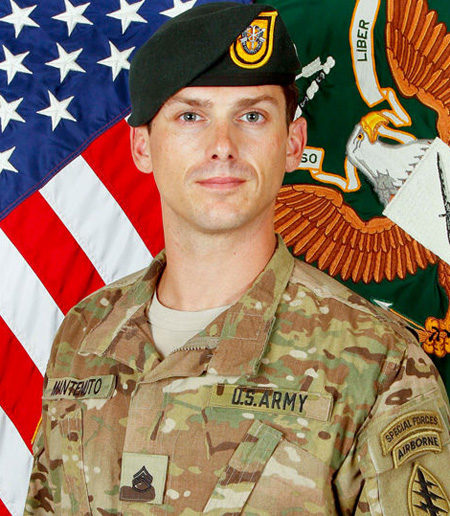 Michael Mantenuto in army uniform