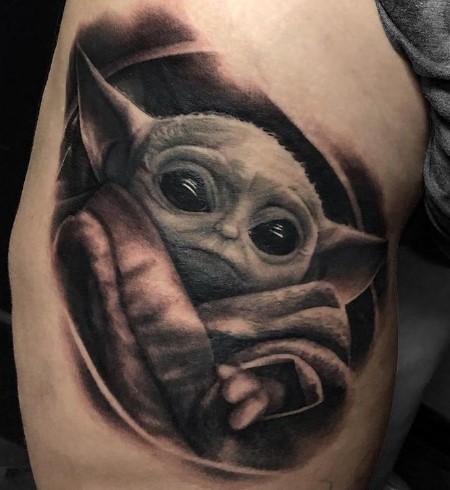 UPDATED] 40+ Baby Yoda Tattoos