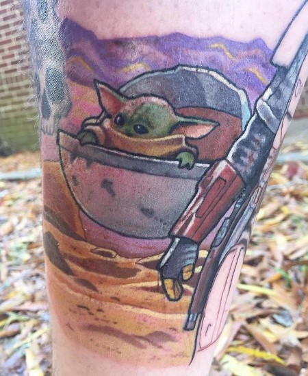 Baby Yoda Tattoo.