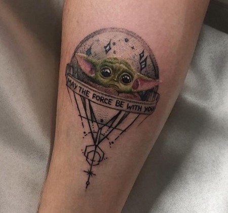 Baby Yoda Tattoo.
