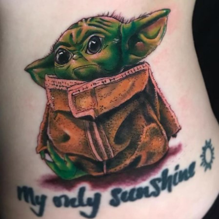 Baby Yoda Tattoo.