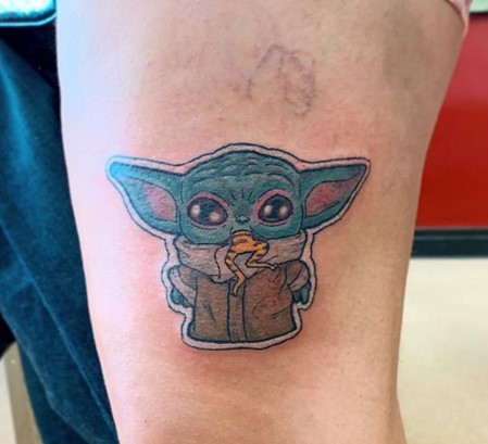 Baby Yoda's Tattoo - Top 10 Cute Baby Yoda Tattoos Inspired by Memes