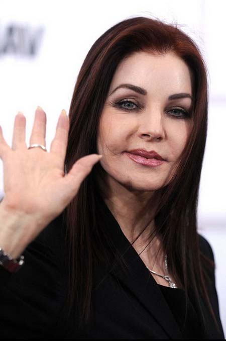 Priscilla Presley got her lips stretched beyond the point of recognition.