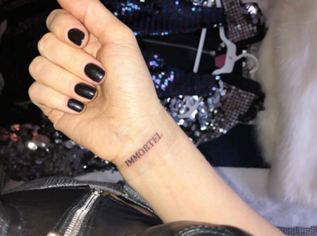 Dove Cameron got both her wrists inked on her 23rd birthday.