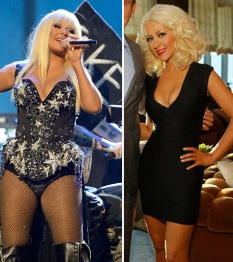 christina aguilera pierde in greutate burlesque