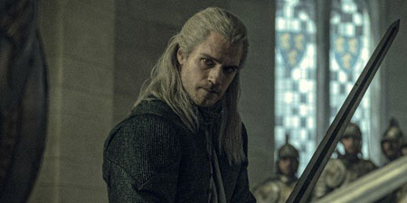 Henry Cavill plays the character of Geralt in the show The Witcher.