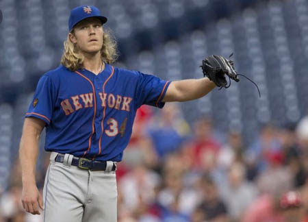 Noah Syndergaard is a pitcher for New York Mets.
