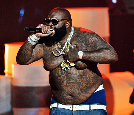 At his heaviest Rick Ross weighed about 400 pounds and got the weight down to sub 300.