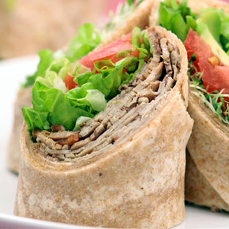 Veggie Wraps are another food she enjoys and is healthy to eat.