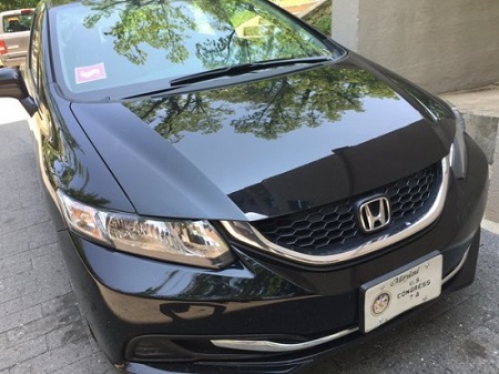 The Honda Civic lent by Elijah to his second daughter Adia.