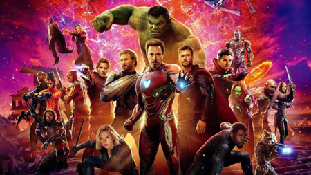All the Avengers assembled in the poster for Endgame.