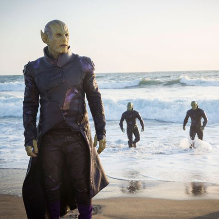 Skrulls arrive on earth.