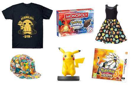 Pokemon merchandise.