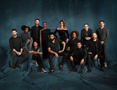 The cast of The Lion King.