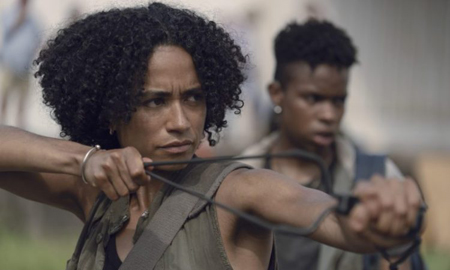 Lauren Ridloff as Connie in The Walking Dead.