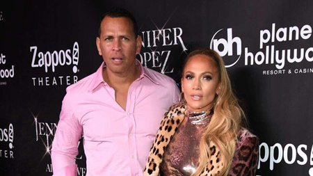 Alex Rodriguez and Jennifer Lopez together.