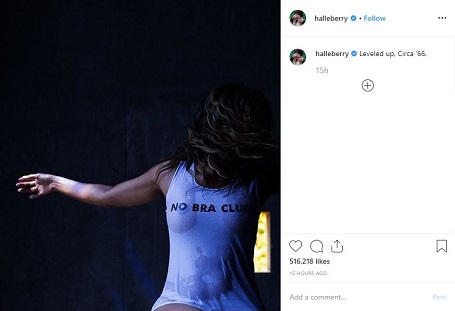 Halle Berry Defies Everything In Her Wet Birthday T Shirt On