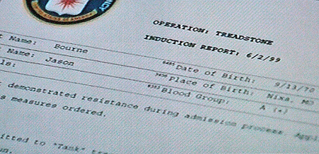 The treadstone file on Jason Bourne.