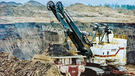 An Electric Shovel Excavator