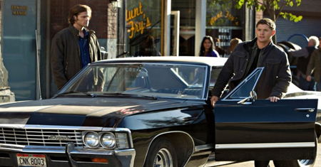 The Impala, Winchester brothers call Baby.