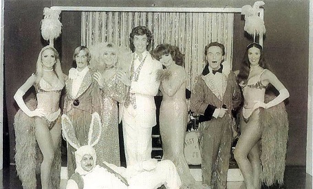 Phyllis Smith (far right) as a burlesque dancer with Will B. Able and his Baggy Pants Revue.
