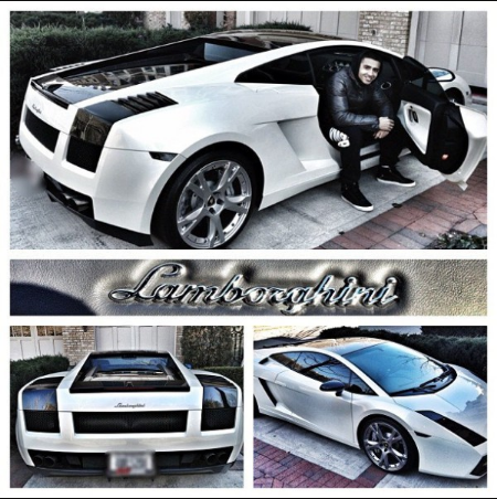 Jay Sean flaunting his Lamborghini Gallardo