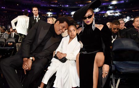 Jay-Z, Beyonce and Blue Ivy