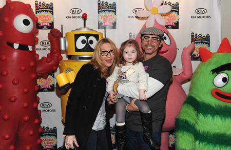 Lou Diamond Phillips with his wife Yvonne and daughter Indigo Sanara Phillips.