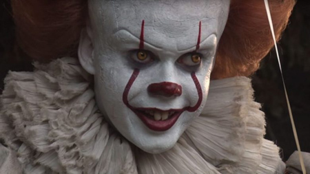 Bill Skarsgard's portrayal of Pennywise in IT.