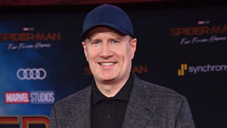 Kevin Feige at a Spider-Man: Far From Home event.