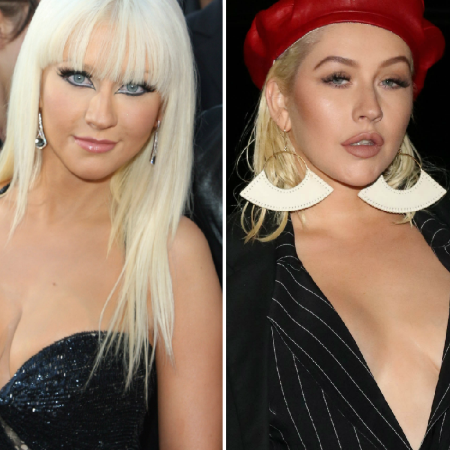 Christina Aguilera in 2008 vs 2018.