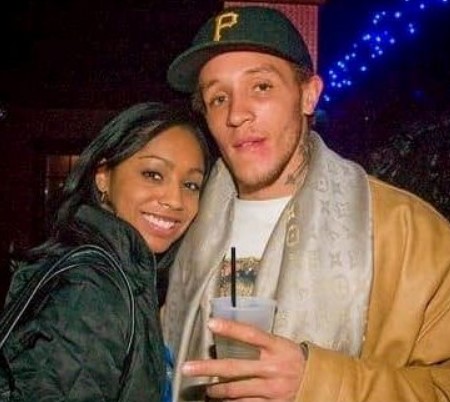 Caressa Suzzette Madden with her husband Delonte West