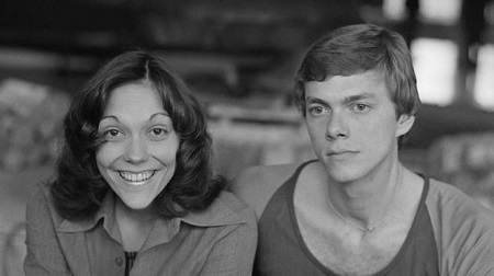 American pop duo The Carpenters, Karen Carpenter (1950 - 1983) and her brother Richard, Amsterdam, Netherlands, February 1974.