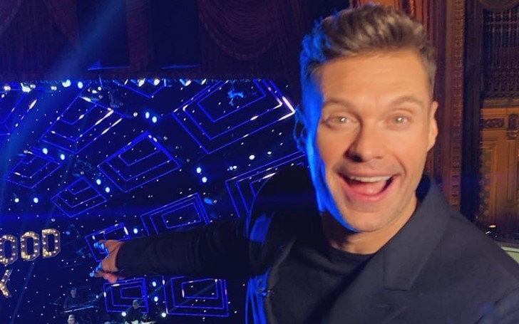 Ryan Seacrest Falls From His Chair During 'Live With Kelly and Ryan'