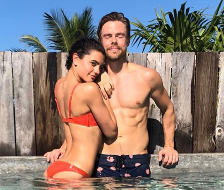 Hayley Erbert and her boyfriend Derek Hough. 